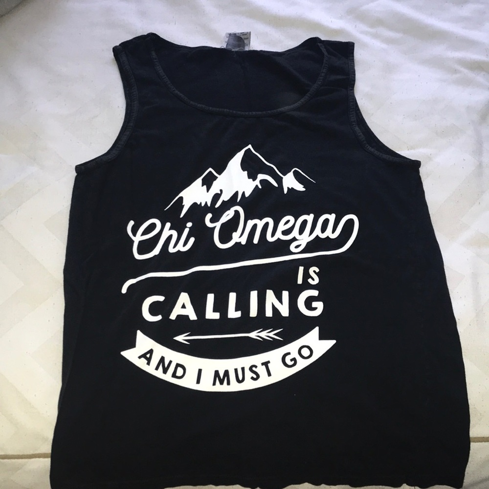 Chi omega 🦉💛 bid day tank